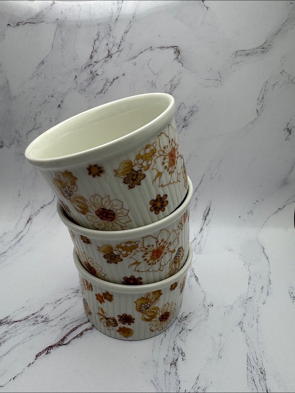 Vintage Royal Doulton Sundance ramekins bowls set of 3 England